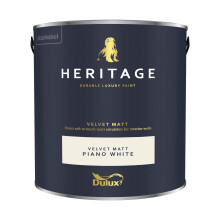 (Piano White) Dulux Heritage Velvet Matt 125ml Tester Pot