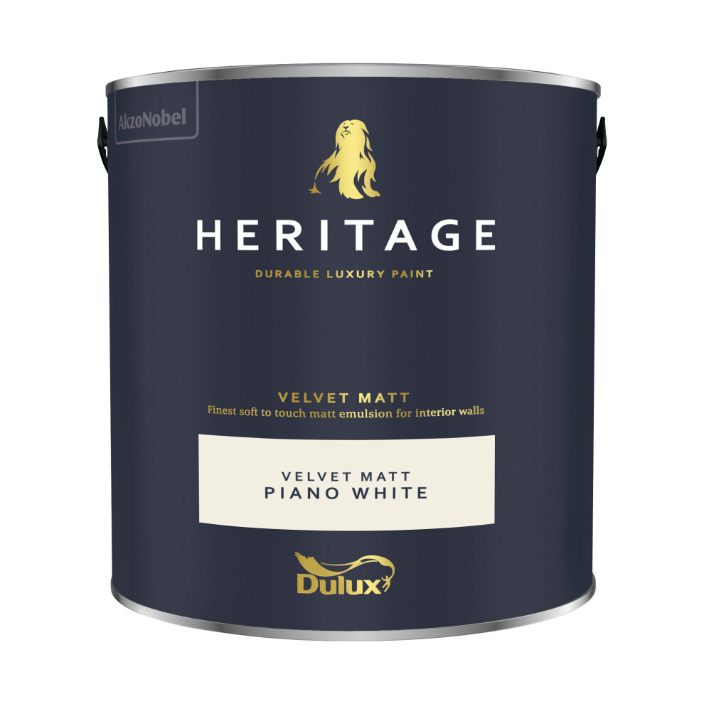 Dulux (Piano ) Heritage Velvet Matt 125Ml Tester Pot White
