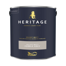 (Pebble Grey) Dulux Heritage Velvet Matt 125ml Tester Pot