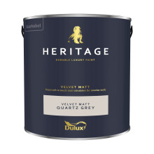 (Quartz Grey) Dulux Heritage Velvet Matt 125ml Tester Pot