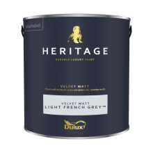 (Light French Grey) Dulux Heritage Velvet Matt 125ml Tester Pot