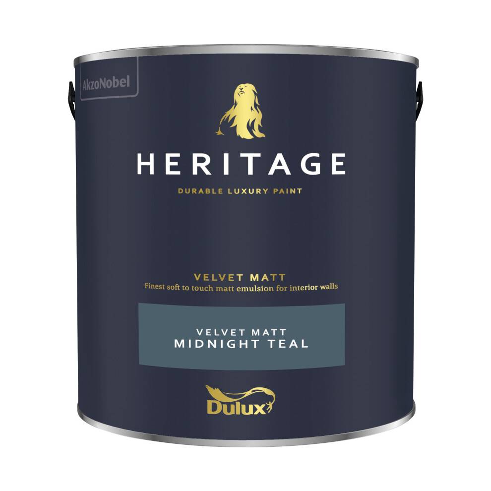 Dulux (Midnight Teal) Heritage Velvet Matt 125Ml Tester Pot