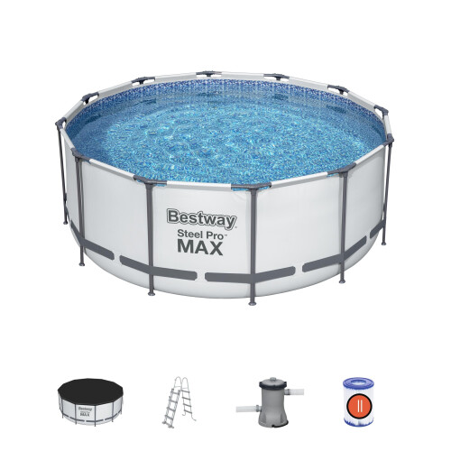 Bestway 12ft x 48inch Deep Swimming Pool Steel Pro Max Above Ground