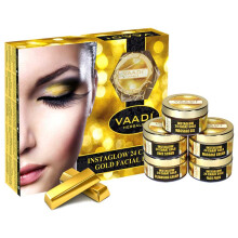 Kit Facial - Kit Facial Ouro com Folhas de Ouro 24 Quilates, leo de Calndula e Grmen de Trigo Extrato de Casca de Limo - ? TUDO Natural -? Ad