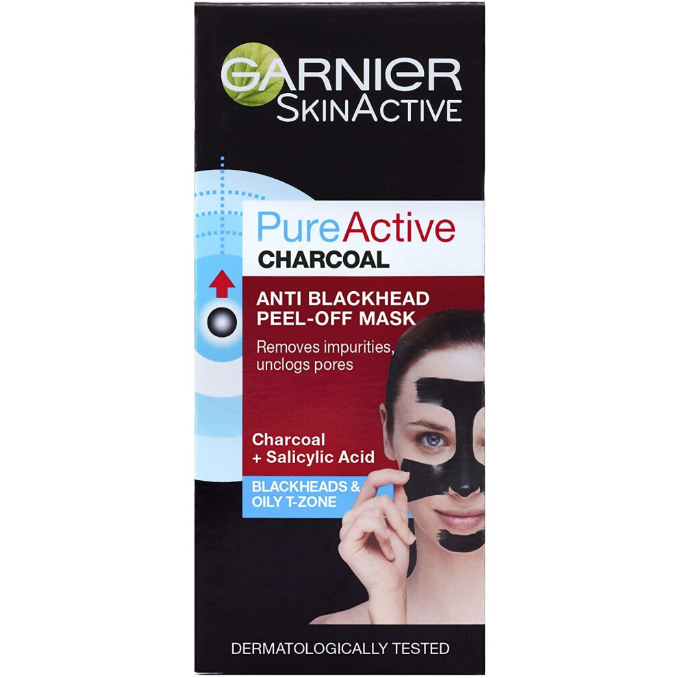 Garnier Pure Active Intensive Anti-Blackhead Charcoal Peel-Off 50Ml