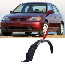 Honda Civic 2001-2005 Front Wing Arch Liner Splash Guard Left Fits Type R Also
