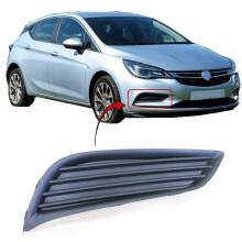 Vauxhall Astra 2015-2019 Front Bumper Fog Grille Black Driver Side Standard Models