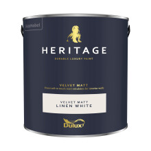 (Linen White) Dulux Heritage Velvet Matt 125ml Tester Pot