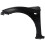 Mazda 3 2009-2014 Front Wing W/ Indicator Lamp Without Moulding Hole Passenger Side 1