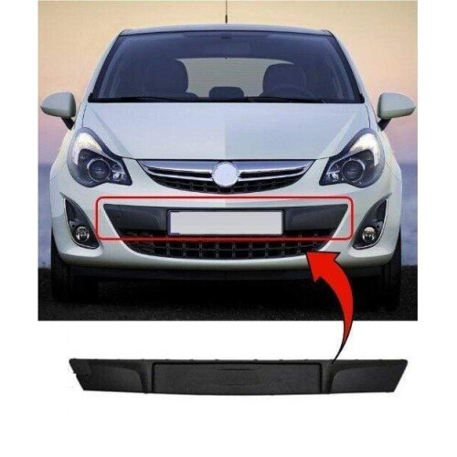 Vauxhall Corsa D 2011-2014 Front Bumper Plate Holder Moulding 