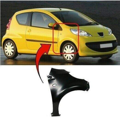 Peugeot 107 2005-2014 Front Wing Driver Side Primed