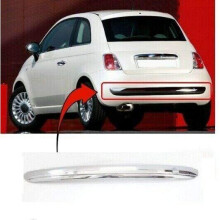 Fiat 500 2007-2014 Rear Bumper Moulding All Chrome Without Black Trim