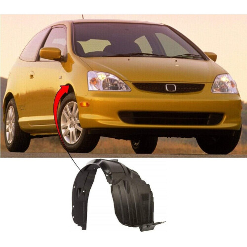 Honda Civic 2001-2005 Front Wing Arch Liner Splash Guard Driver Fits Type R Also