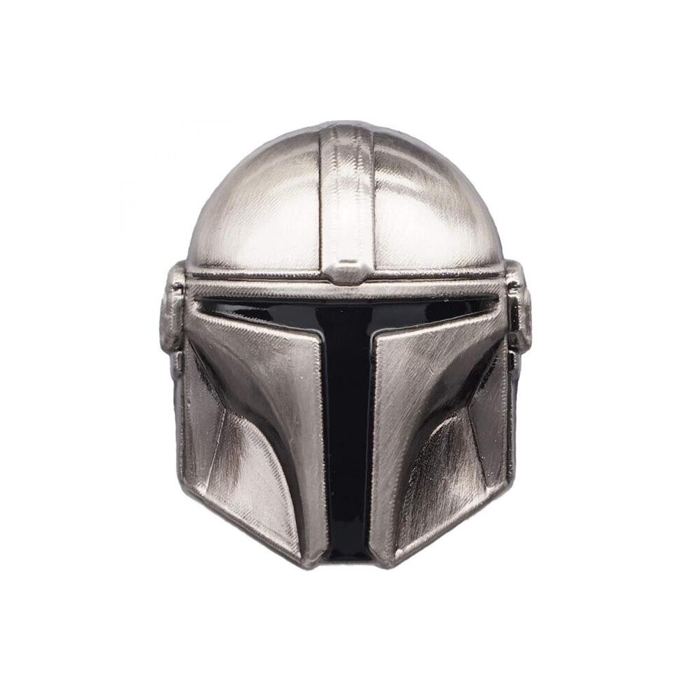 Star Wars 819799 The Mandalorian Helmet Pewter Lapel Pin Silver