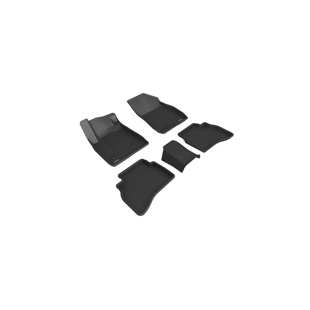 3D Maxpider L1ch09401509 Kagu R1 & R2 Floor Mat For 2021-2022 Chevrolet Trailblazer Awd, Black 190204056283