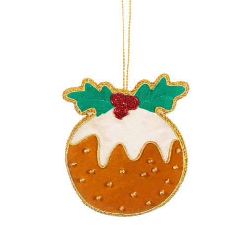 WIDDOP and Co. Christmas Pudding Zari Decoration