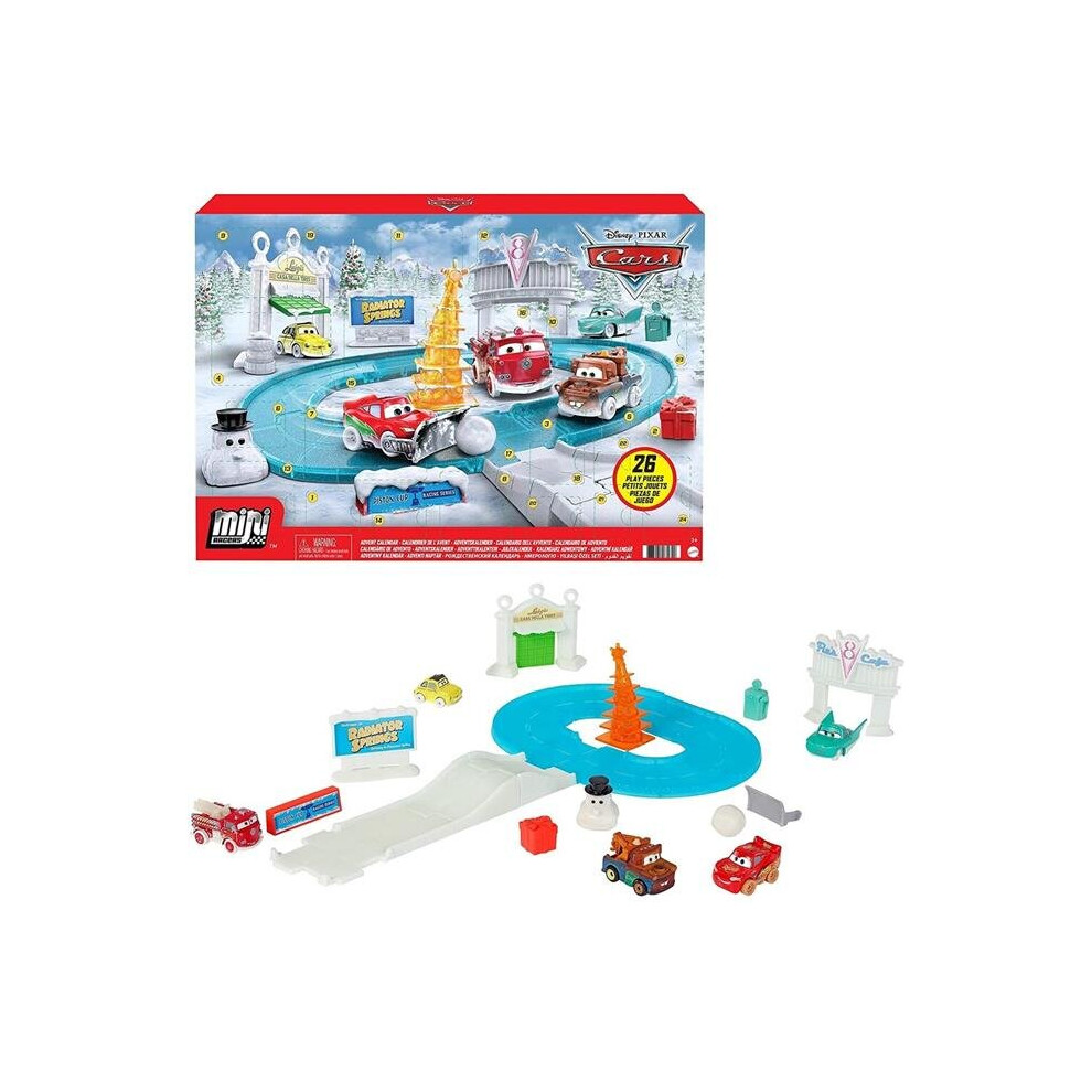 Mattel MTTGXT25 Minis 2021 Advent Calendar Car - Pack of 12