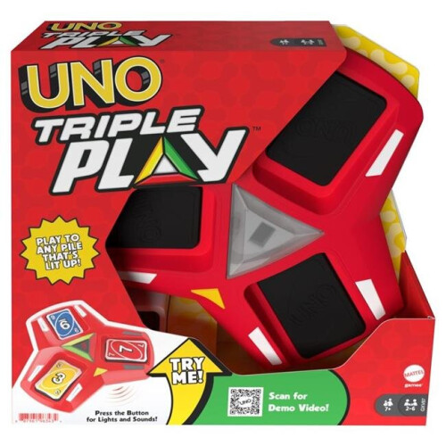 UNO Mattel MTTGXV87 UNO Triple Play Card Game