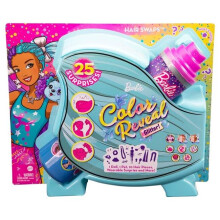 Barbie Color Reveal Docka, Glittrig Lila med 25 Hårstylings- & Festöverraskningar