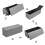 Costway 120L Fabric Folding Storage Ottoman Storage Chest Divider Bed End Bench 2