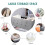 Costway 120L Fabric Folding Storage Ottoman Storage Chest Divider Bed End Bench 4