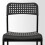 Ikea Adde Chair Tufted Seat Steel Legs Kitchen Office Study Black 5