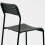 Ikea Adde Chair Tufted Seat Steel Legs Kitchen Office Study Black 9