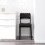Ikea Adde Chair Tufted Seat Steel Legs Kitchen Office Study Black 6