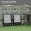 Outsunny Outsunny Patio Bistro Set Folding Chairs Garden Coffee Table Grey 7