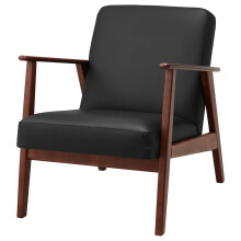 Ikea EKENÄSET Armchair, Idhult black