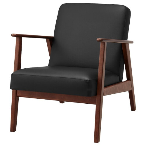 Ikea EKENÄSET Armchair, Idhult black