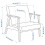 Ikea EKENÄSET Armchair, Idhult black 5