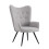 Spot On Dealz Modern Linen Grey Armchair sofa with footstool G-0508 5