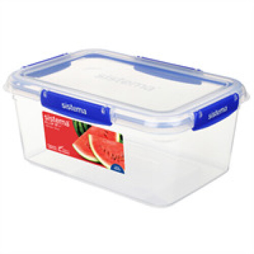 Sistema Sistema KLIP IT PLUS Rectangle Storage Container 3.35 L - Blue/Clear