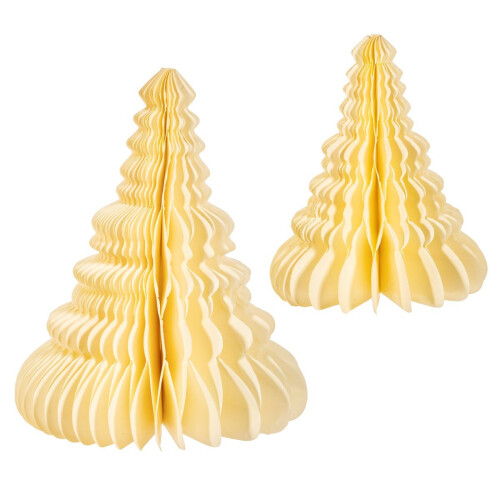 WIDDOP and Co. Off White Honeycomb Tree Standing Decoration (Set Of 2)