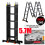 5.7M Heavy Duty Multi-Purpose Aluminium Folding Telescopic Ladder Step 1