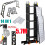 5.7M Multi-Purpose Aluminium Folding Extension Ladder With Platform UK 1