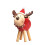 WIDDOP and Co. Rudi Reindeer with Red Tummy Standing Decoration 1