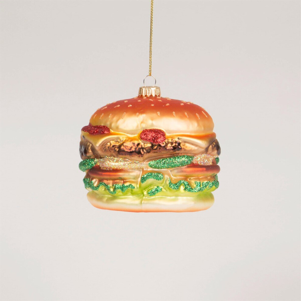 Widdop And Co. Big Fat Burger Shaped Bauble