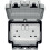 Hager WXPSS82 Weatherproof Switch Socket IP66 13 Amp - 2 Gang 1