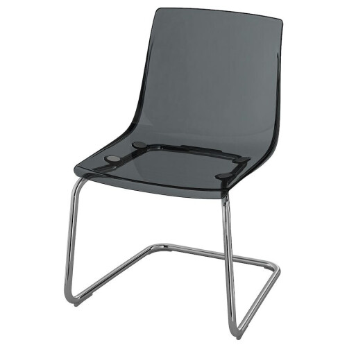 Ikea TOBIAS Chair, grey/chrome-plated