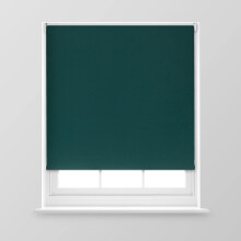 (Dark Green, 150cm x 170cm (59" x 66.9") (5FT)) A.Unique Home Premium Trimmable Thermal Blackout Roller Window Blind in a Variety of Colours and Sizes Ideal for any Room.