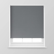 (Charcoal, 180cm x 170cm (70.8" x 66.9") (6FT)) A.Unique Home Premium Trimmable Thermal Blackout Roller Window Blind in a Variety of Colours and Sizes Ideal for any Room.