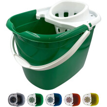 12L Mop Bucket Wringer Floor Mopping Industrial Commercial Green