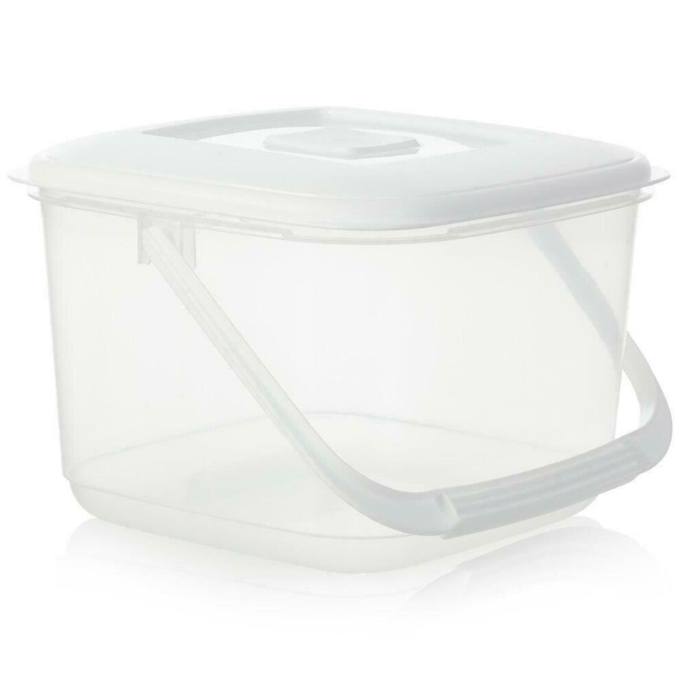 Food Storage Container Plastic with Handle 6.0L