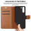(Red) For Samsung Galaxy S22 Leather Wallet Case 4