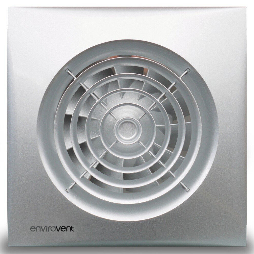 SILVER, ADJ. TIMER, 26L/S (95M3/H), 8W, 100mm SIL100ST