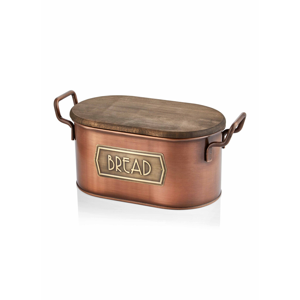 The Mia Copper Bread Bin