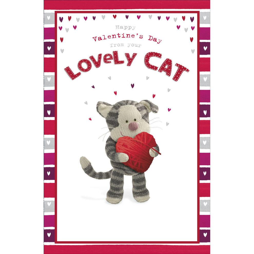 Boofle Valentine's Card From Your Lovely Cat Cute Valentine's Day Cards