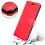 (Red) For Samsung Galaxy S22 Leather Wallet Case 7
